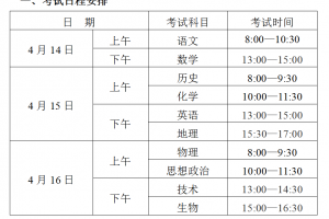 關于金華十校2021年4月高三模擬考試安排的通知